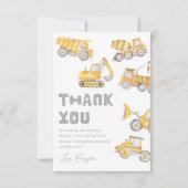 Bouwpartij Hartelijk dank | Dank u wel Bedankkaart (Voorkant)