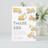 Bouwpartij Hartelijk dank | Dank u wel Bedankkaart (Staand voorkant)