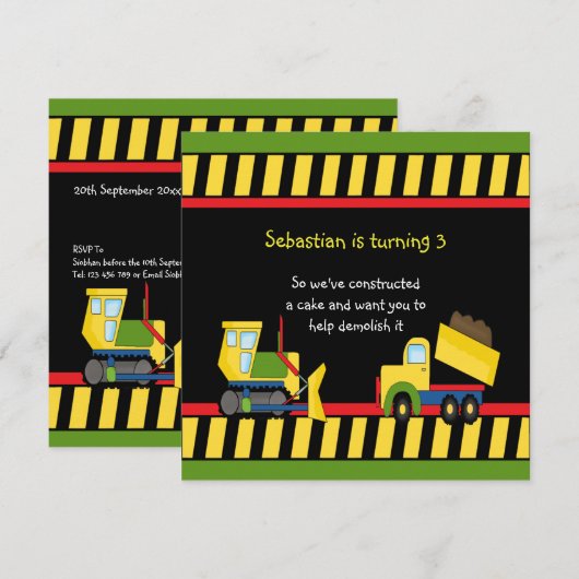 Bouwpartij Kaart (Voorkant / Achterkant)