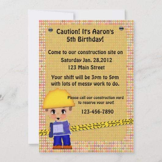 Bouwpartij Kaart (Achterkant)