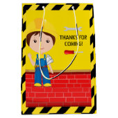 Bouwpartij met de vermelding "Birthday Party", elk Medium Cadeauzakje (Voorkant)