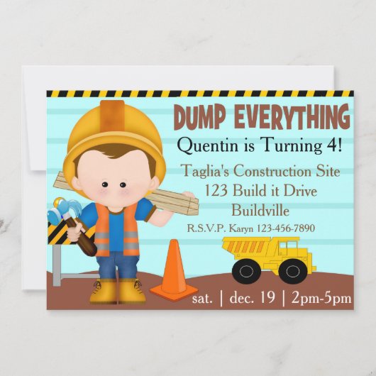 Bouwpartij Uitnodiging (Voorkant)