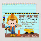 Bouwpartij Uitnodiging (Voorkant / Achterkant)