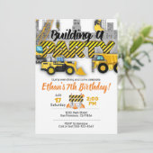 Bouwpartij, uitnodiging voor de bouw (Staand voorkant)