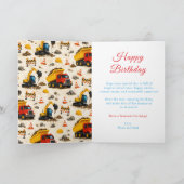 Bouwpartij Verjaardagsfeest Kaart (Binnen)