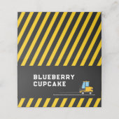 Bouwpartij voedingstent aan één zijde plaatskaartje (Buitenkant ongevouwen)