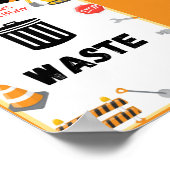 Bouwpartijteken, geboortedag, Baby shower Pos Poster (Hoek)