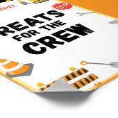 Bouwpartijteken, geboortedag, Baby shower Poster (Hoek)