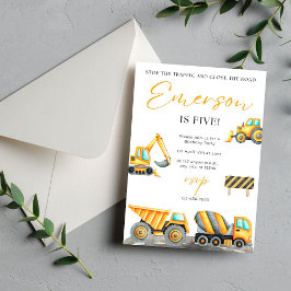 Bouwparty Verjaardagsfeestje Bedankkaart