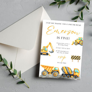 Bouwparty Verjaardagsfeestje Bedankkaart