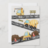 Bouwparty vrachtwagen kaart (Achterkant)