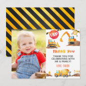 Bouwpas Verjaardag Dank Je Kaart - Foto (Voorkant / Achterkant)