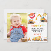 Bouwpasgeboren Verjaardag Bedankt Kaart - Foto (Voorkant)