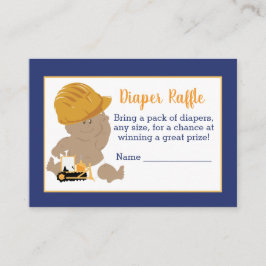 Bouwpasje Baby Shower Luier Raffle Kaarten