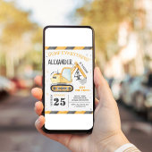 Bouwpers Feest met stortwagen Kaart