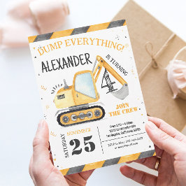 Bouwpers Feest met stortwagen Kaart