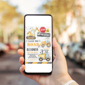 Bouwpersfeest met kiepwagens kaart