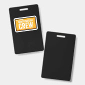 Bouwpersoneel Badge (Voor- en achterkant)