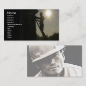 Bouwpersoneel, handig Man Visitekaartje (Voorkant / Achterkant)