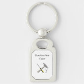 Bouwpersoneel met gereedschap sleutelhanger (Voorkant)