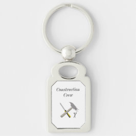 Bouwpersoneel met gereedschap sleutelhanger