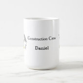 Bouwpersoneel met naam koffiemok (Center)