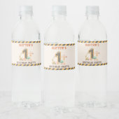 Bouwpick-up verjaardagsfeestje waterfles etiket (Flessen)