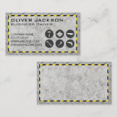 Bouwpictogrammen | Beton en staal Visitekaartje (Voorkant / Achterkant)