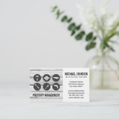 Bouwpictogrammen | Hout Carpentry Visitekaartje (Staand voorkant)