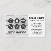 Bouwpictogrammen | Hout Carpentry Visitekaartje (Voorkant)