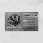 Bouwplaats Bouwen | Metaal Stalen Plaat Visitekaartje (Voorkant)