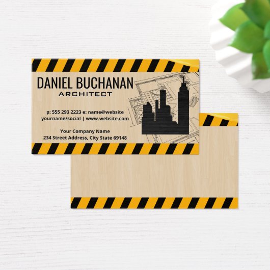 Bouwplaats | Gebouwen | Bouwtekeningen Visitekaartje (Bureau)