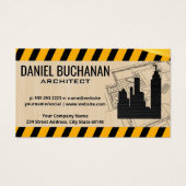 Bouwplaats | Gebouwen | Bouwtekeningen Visitekaartje (Voorkant)