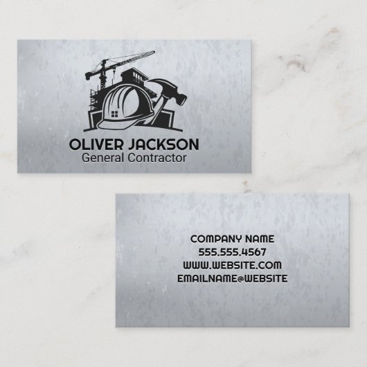 Bouwplaats | Gebouwherstel Visitekaartje (Voorkant / Achterkant)