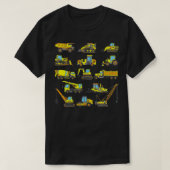 Bouwplaats Graafmachine Gift Idee Bouw T-shirt (Design voorkant)