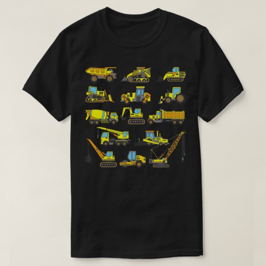 Bouwplaats Graafmachine Gift Idee Bouw T-shirt (Design voorkant)