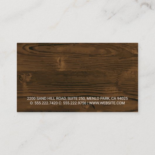 Bouwplaats | Home Reparatie Gereedschap Visitekaar Visitekaartje (Achterkant)