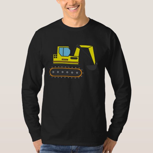 Bouwplaats idee u2013 graafmachines houden van gra t-shirt (Voorkant)