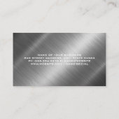 Bouwplaats | Metaalglans Visitekaartje (Achterkant)