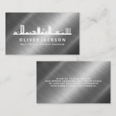 Bouwplaats | Metaalglans Visitekaartje (Voorkant / Achterkant)