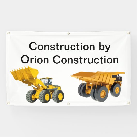 Bouwplaats Outdoor Sign Banners (Horizontaal)