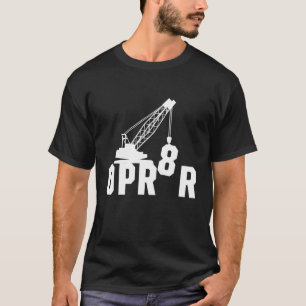 Bouwplaats van de mobiele-tawerkraan t-shirt