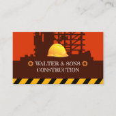 Bouwplaats | Veiligheidshelm Visitekaartje (Voorkant)