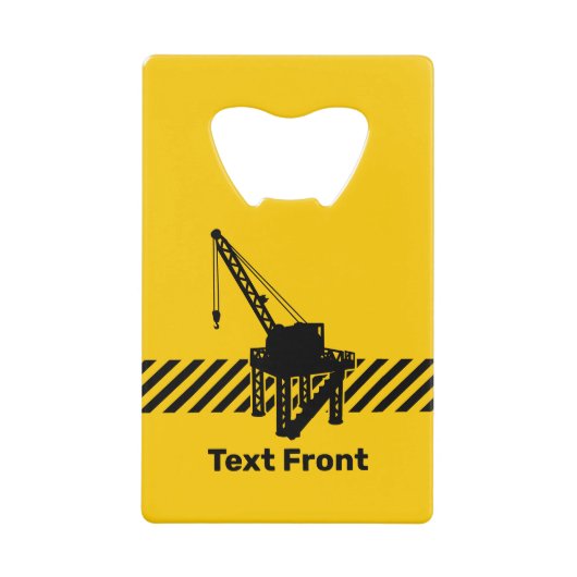 Bouwplatform Creditkaart Flessenopener (Voorkant)