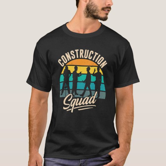 Bouwplein Teamwork-werkplaats T-shirt (Voorkant)
