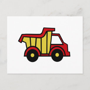Bouwpret/stortplaatsvrachtwagen Briefkaart