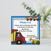 Bouwpret/stortplaatsvrachtwagen Kaart (Staand voorkant)