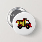 Bouwpret/stortplaatsvrachtwagen Ronde Button 5,7 Cm (Voorkant /achterkant)
