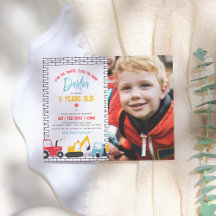 Bouwproject Foto Boy Birthday Budget Briefkaart