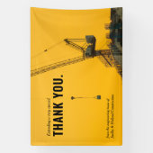 Bouwproject | Minimale dank Spandoek (Verticaal)